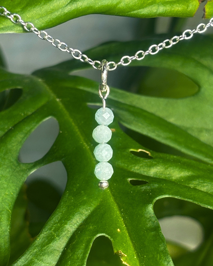 Amazonite Long Necklace Charm