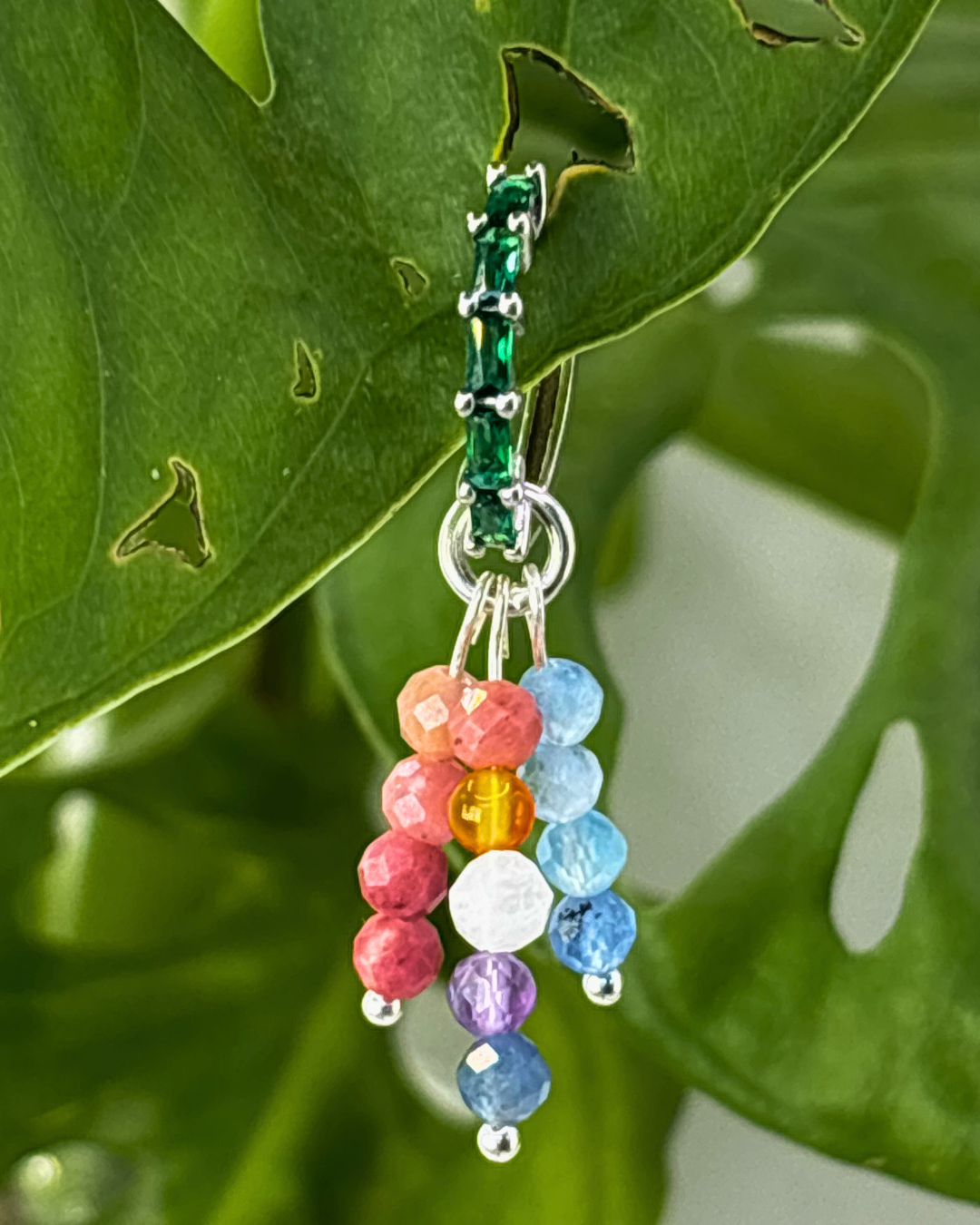 Bigender Pride Triple Sparkle Charm