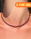 Garnet Crystal Necklace