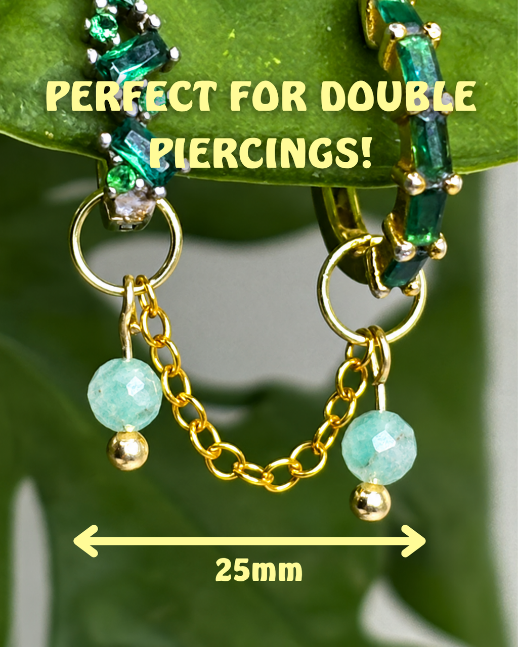 Amazonite Aurora Earring Chain