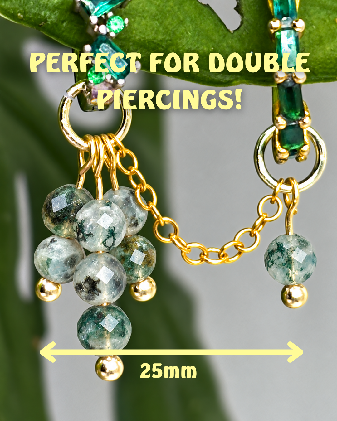 Moss Agate Annie Chain