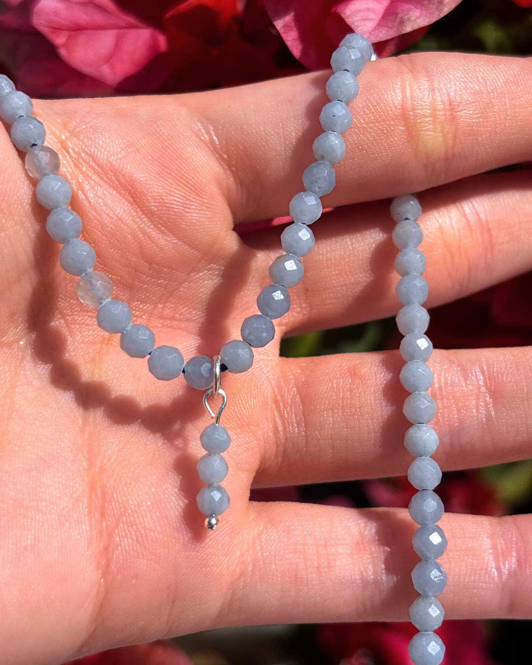 Angelite Crystal Necklace