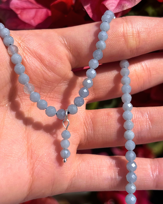 Angelite Crystal Necklace