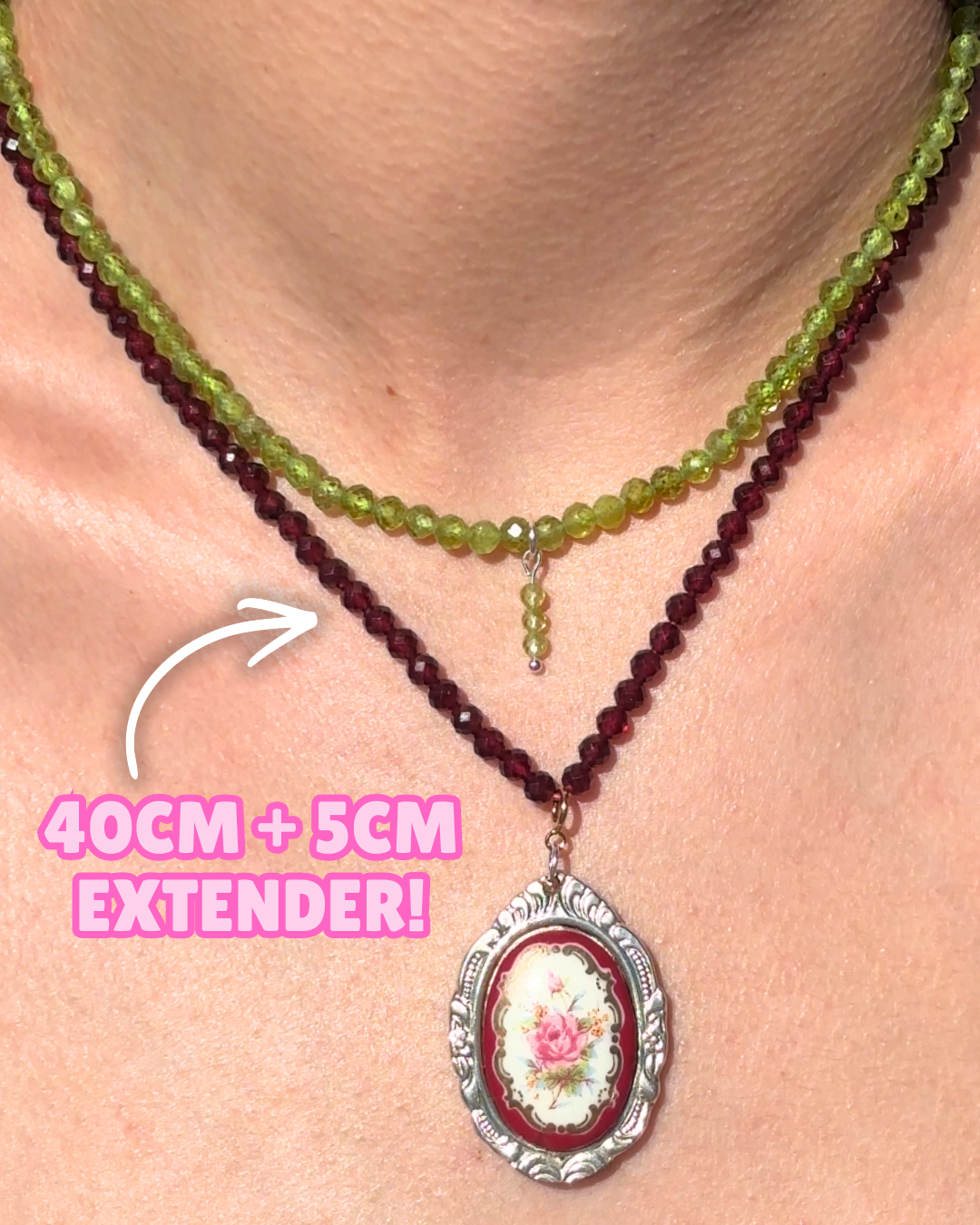 Prehnite Crystal Necklace