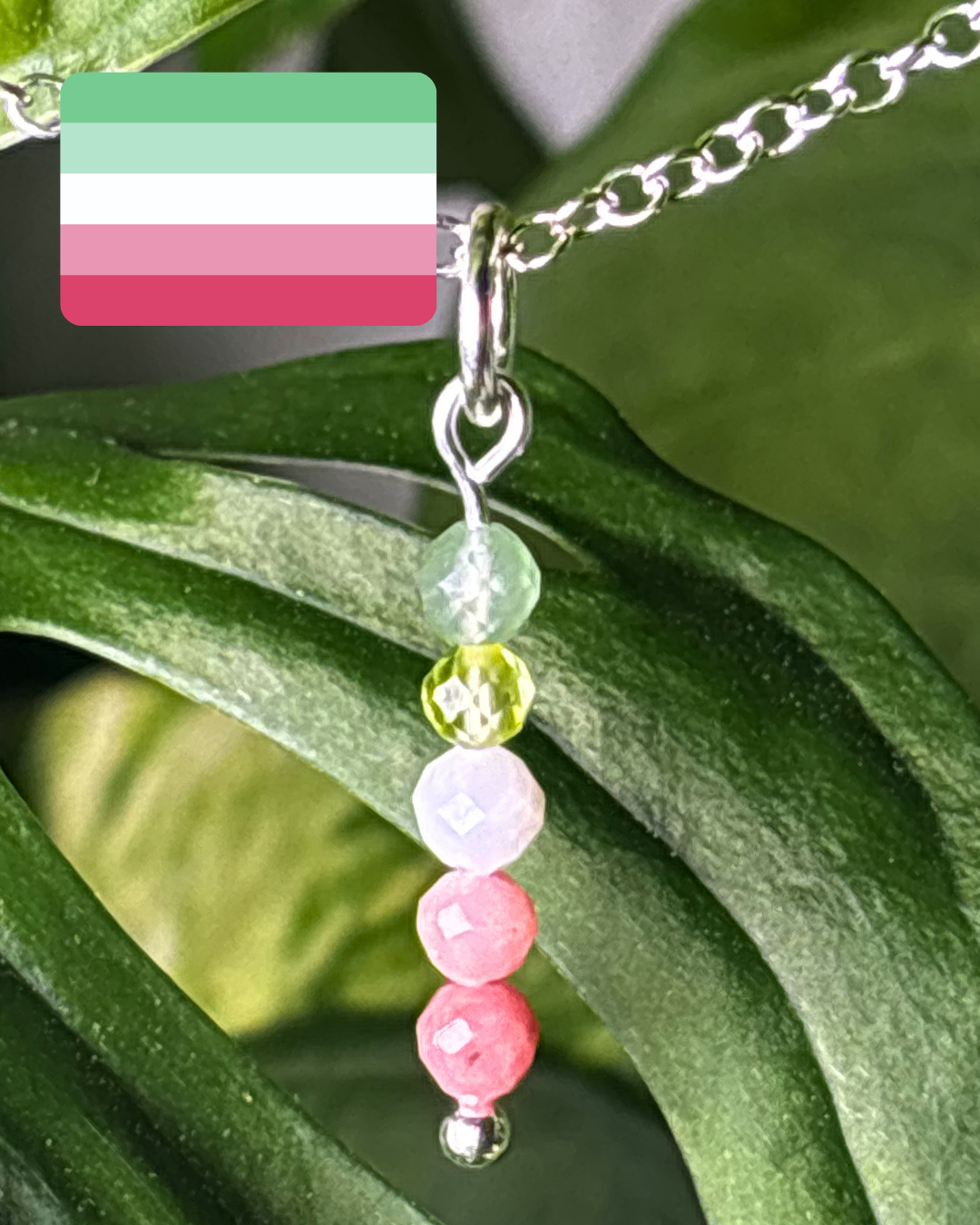 Abrosexual Pride Necklace Charm