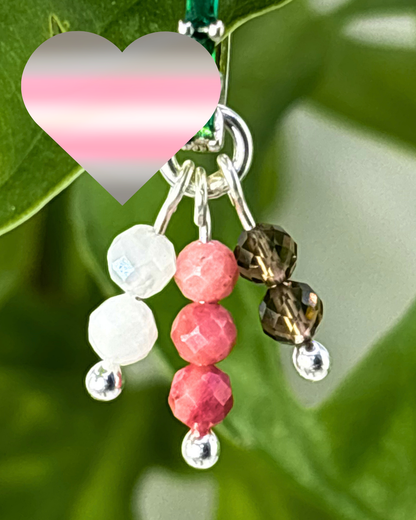 Pink Cotton Candy Double Sparkle Charm