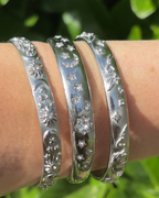The Night Sky Chunky Silver Cuff