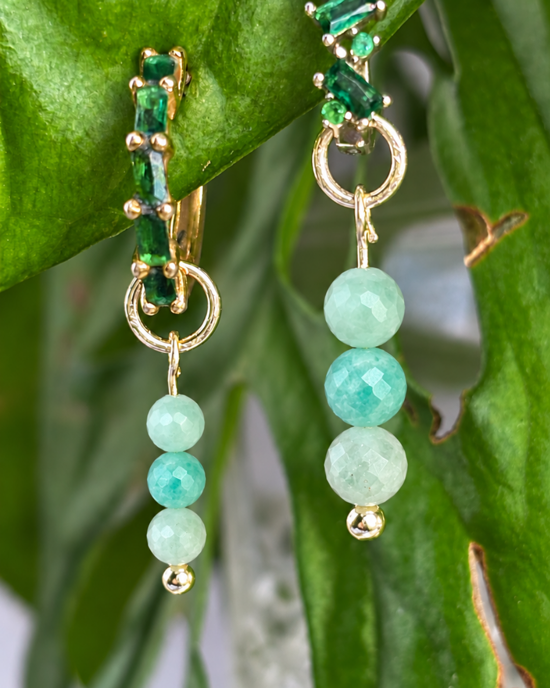 The Triple Dew Drop Earring Charm PAIR