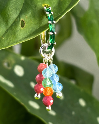 Panromantic Pride Triple Sparkle Charm