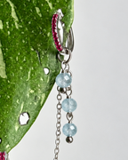 Aquamarine Waterfall Earring Chain