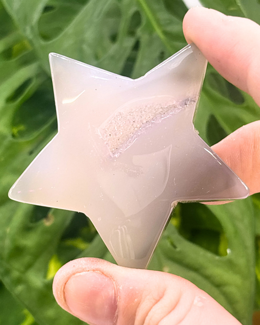 Druzy Agate Star Carving 2