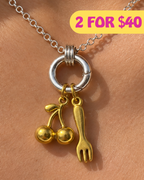 The Dainty Silver Clasp Necklace 45cm