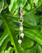 Prehnite Lily of the Valley Crystal Earring Charm