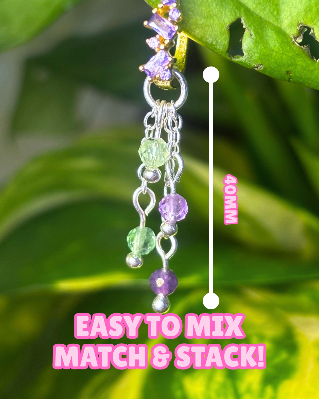 Sagittarius Lily of the Valley Earring Charm