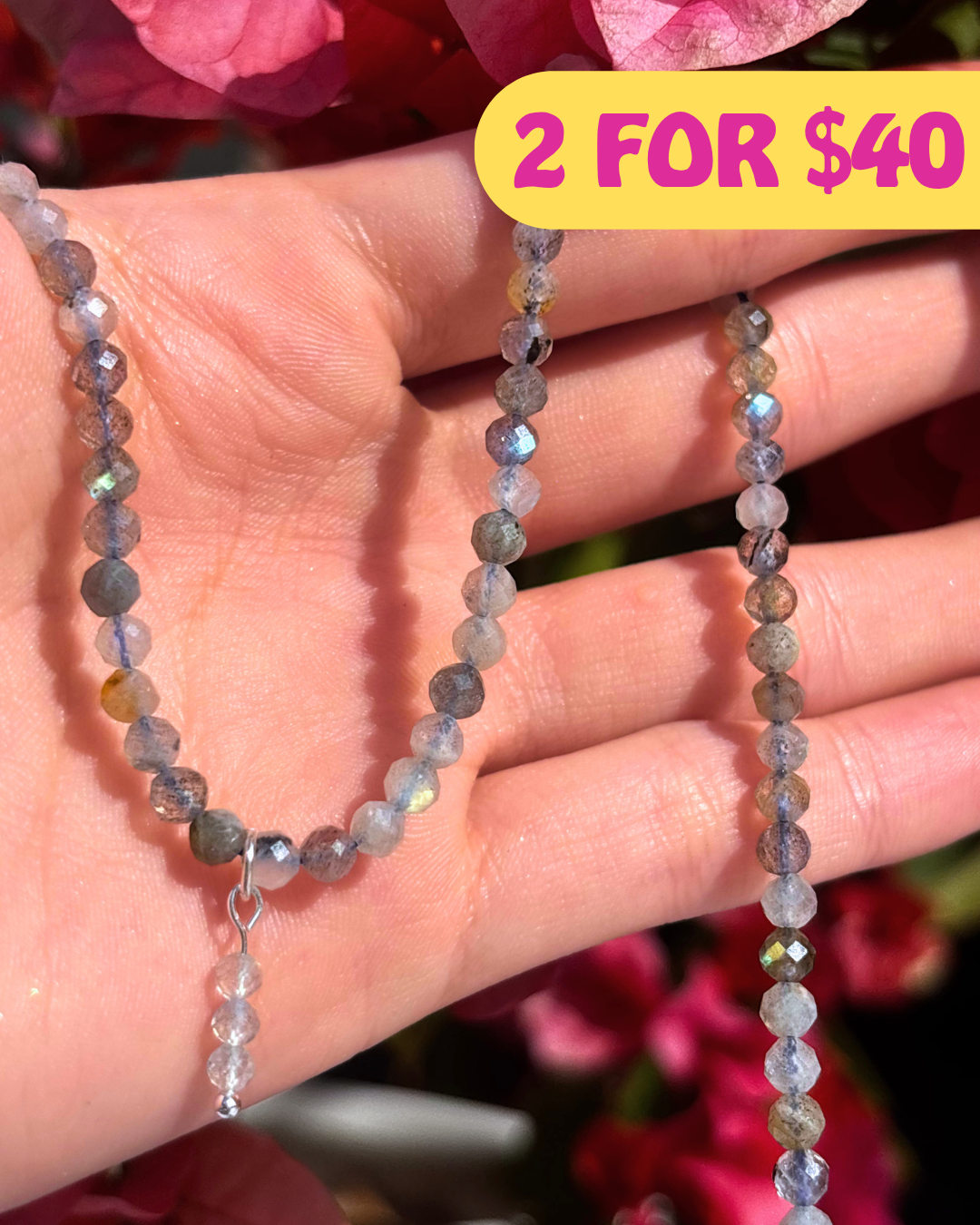 Labradorite Crystal Necklace