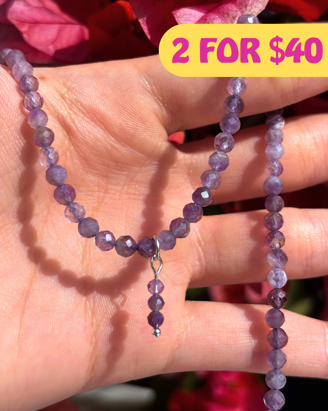 Amethyst Crystal Necklace