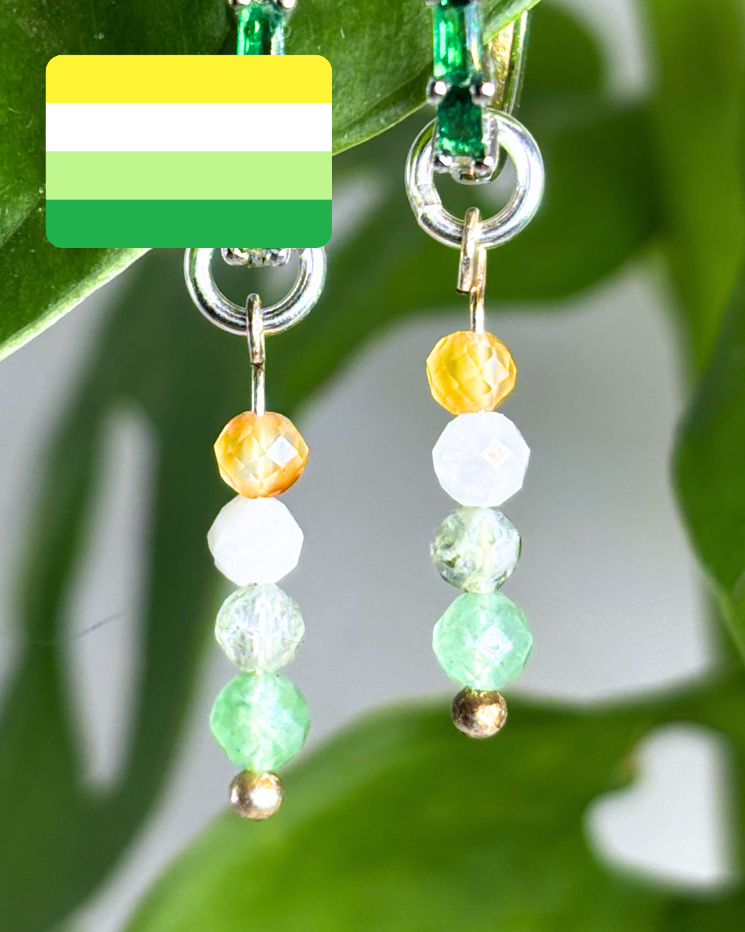Gender Neutral Pride Earring Charm