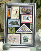 The Arts & Nature Silver Vintage Stamp Frame