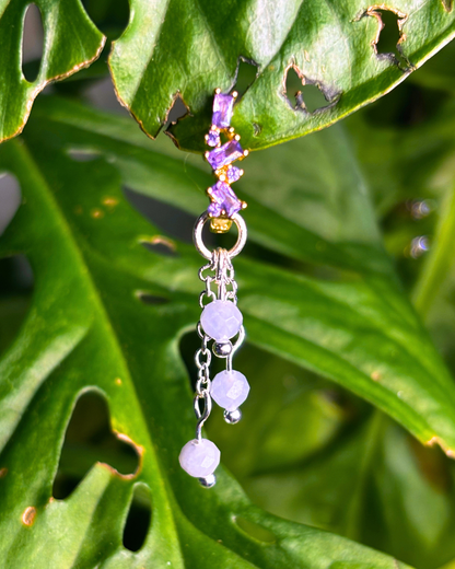 Moonstone Lily of the Valley Crystal Earring Charm