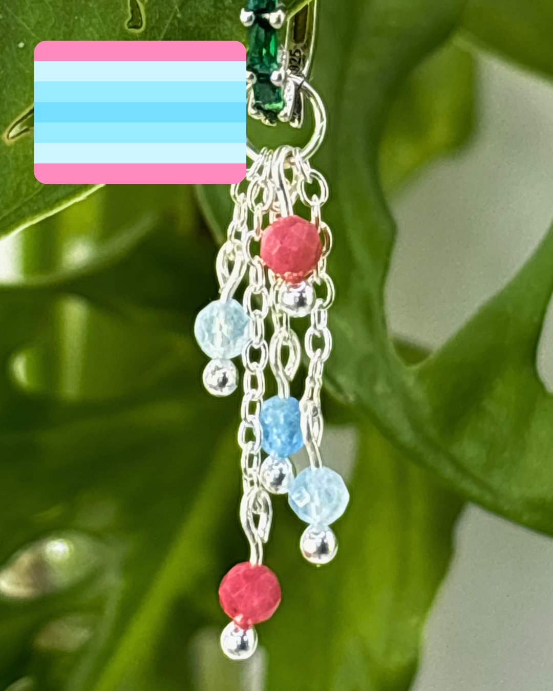 Transmasc Pride Lily of the Valley Charm