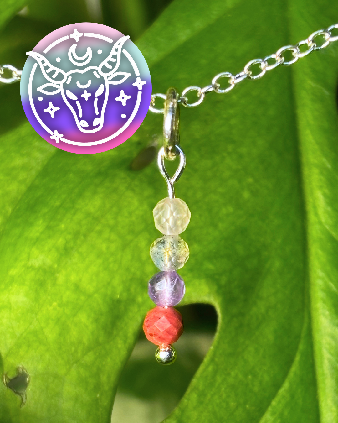 Taurus Necklace Charm