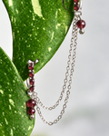 Garnet Cordellia Earring Chain