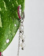 Moonstone Waterfall Earring Chain