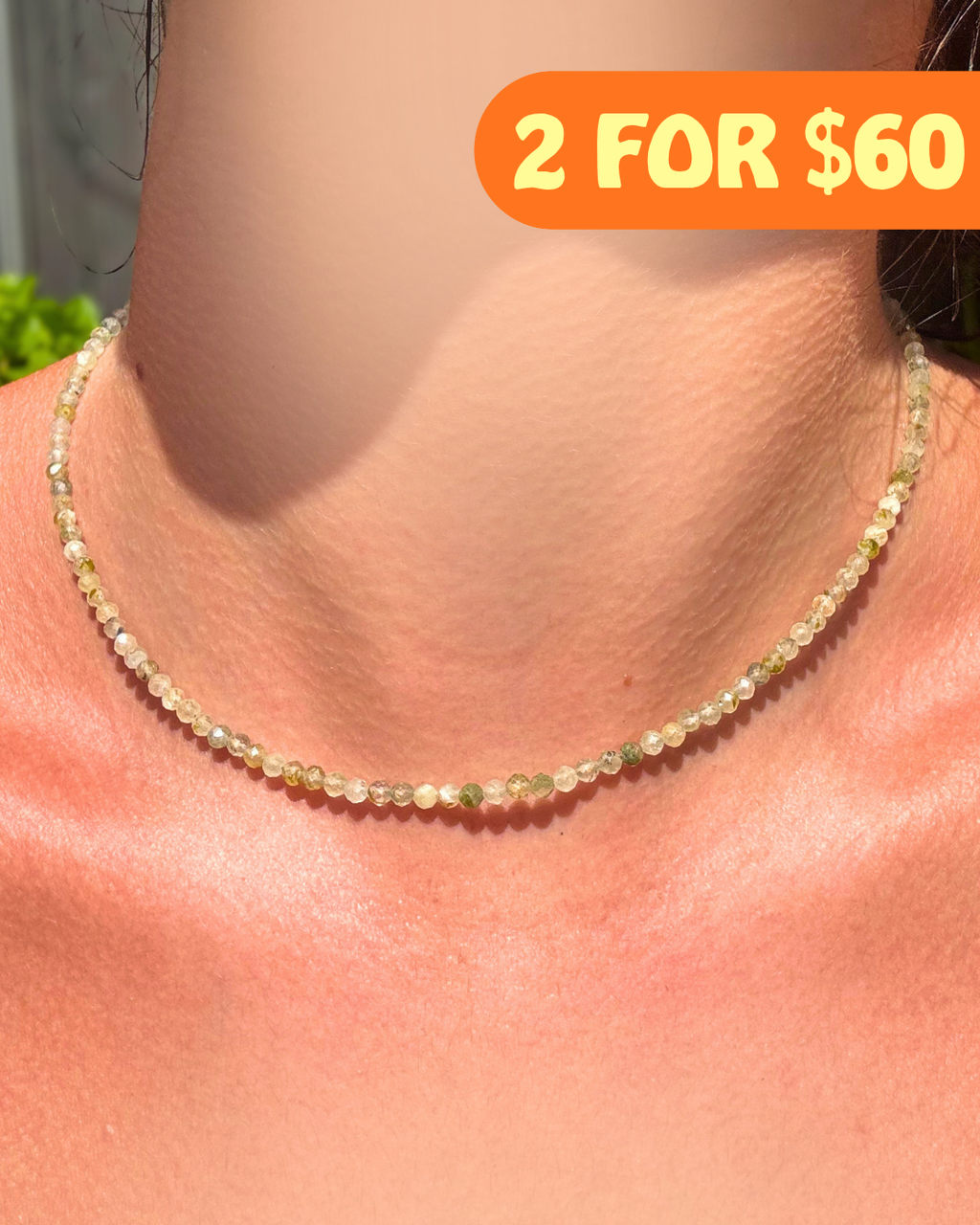 Prehnite Crystal Necklace