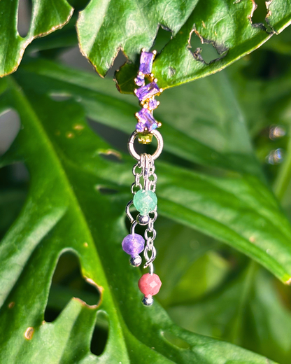 CUSTOM Lily of the Valley Crystal Earring Charm