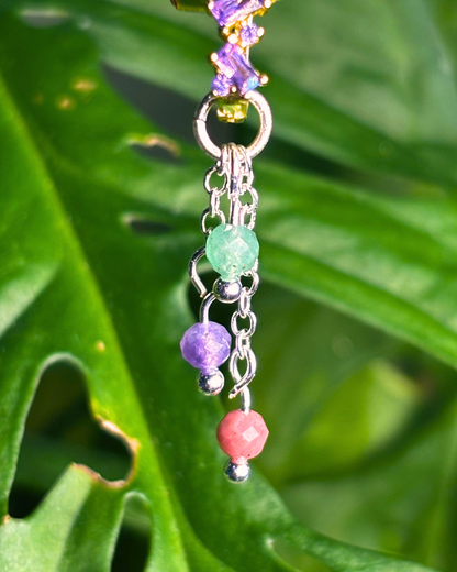 CUSTOM Lily of the Valley Crystal Earring Charm