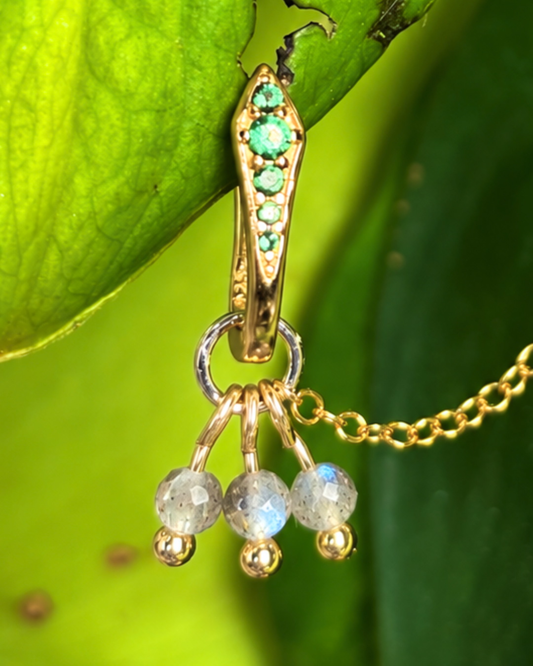 Labradorite Grape Chain
