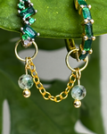 Moss Agate Aurora Earring Chain