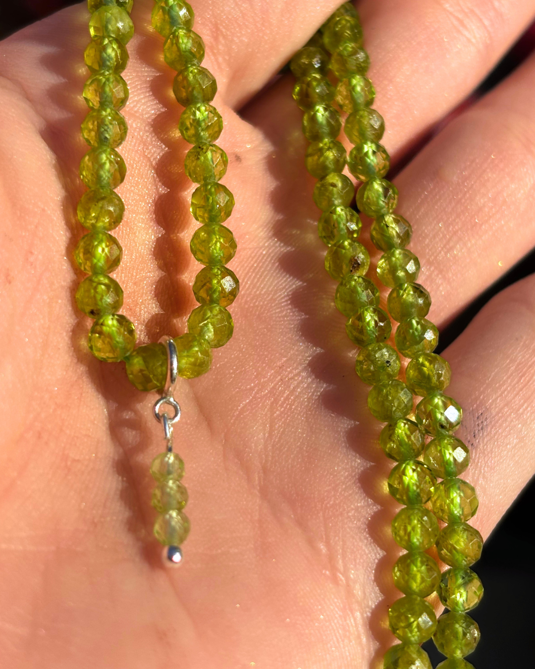 Peridot Crystal Necklace