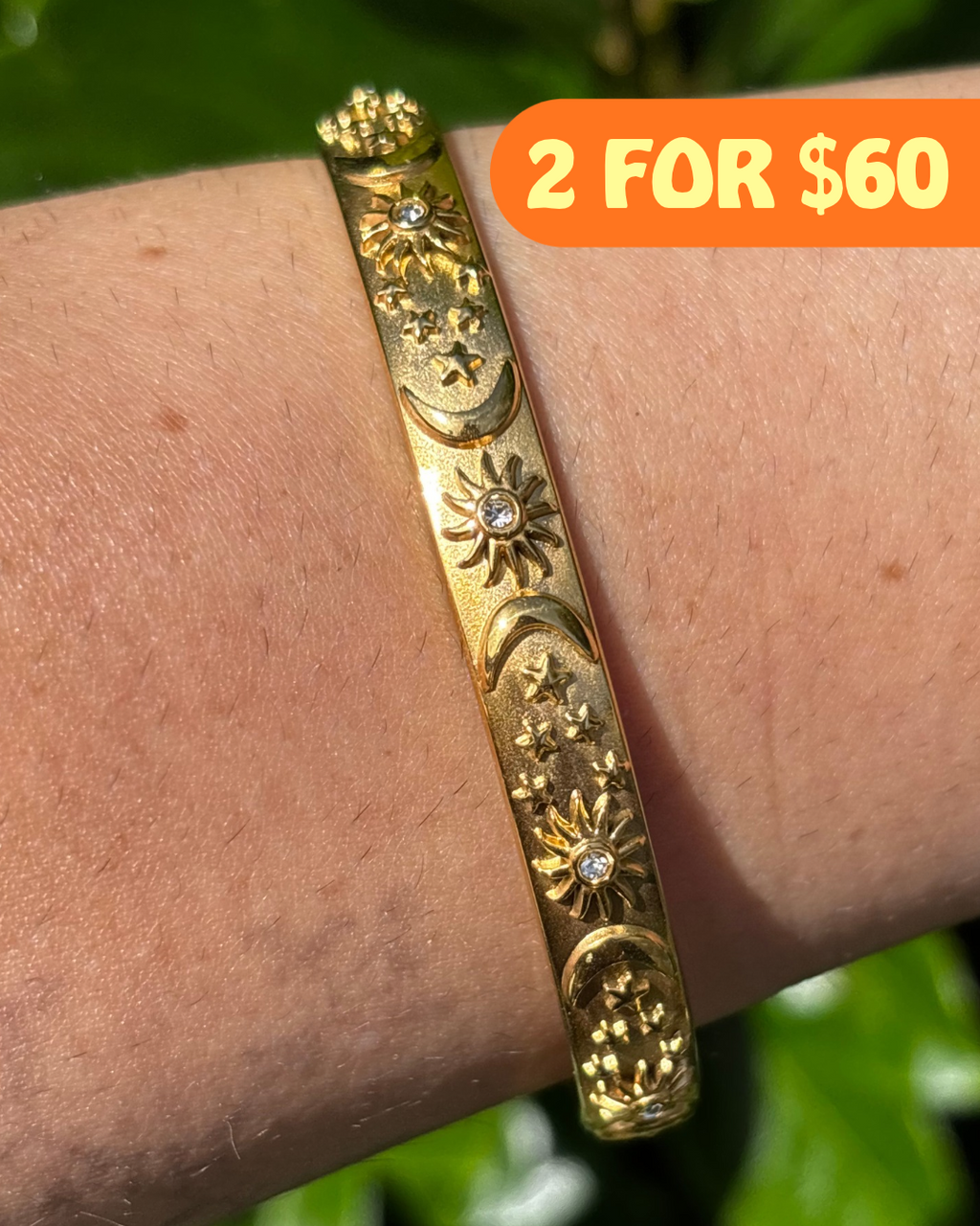 The Sun & Her Stars Celestial Gold Cuff
