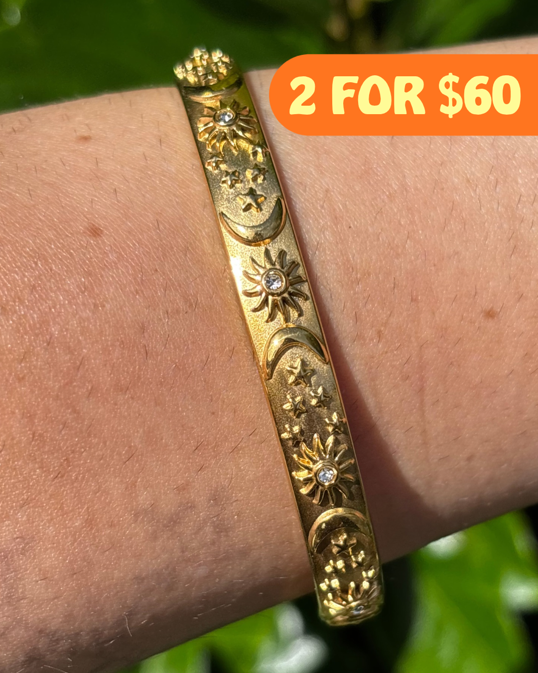 The Sun & Her Stars Celestial Gold Cuff