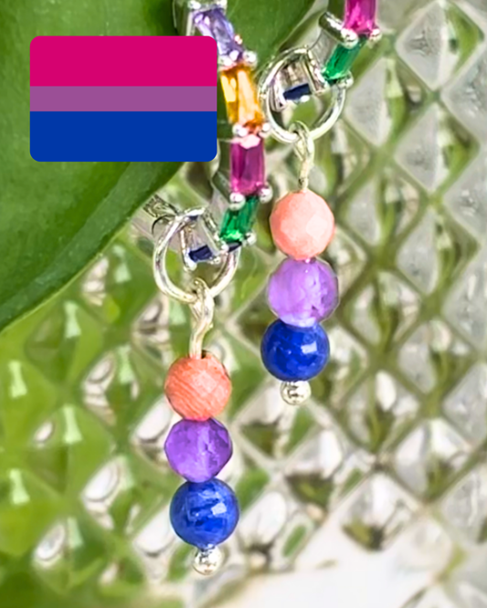 Bisexual Pride Earring Charm