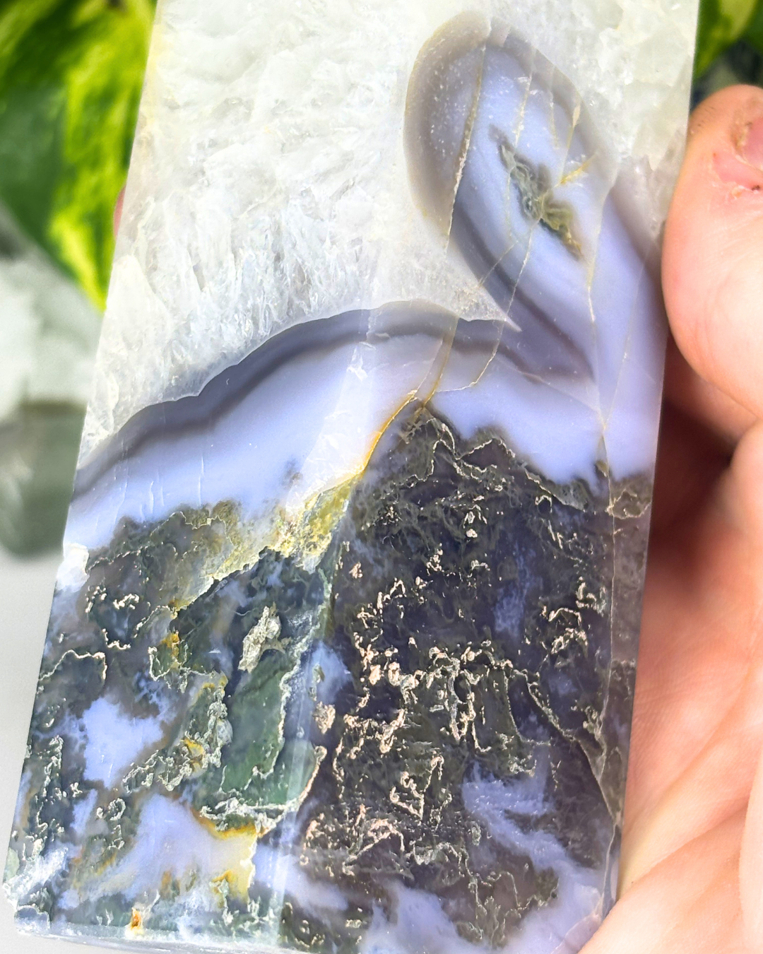 XL Moss Agate Tower 1