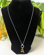 The Dainty Silver Clasp Necklace 45cm