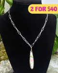 Short Silver Paperclip Chain Necklace 40CM