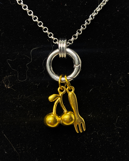 The Dainty Silver Clasp Necklace 45cm