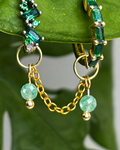Green Aventurine Aurora Earring Chain