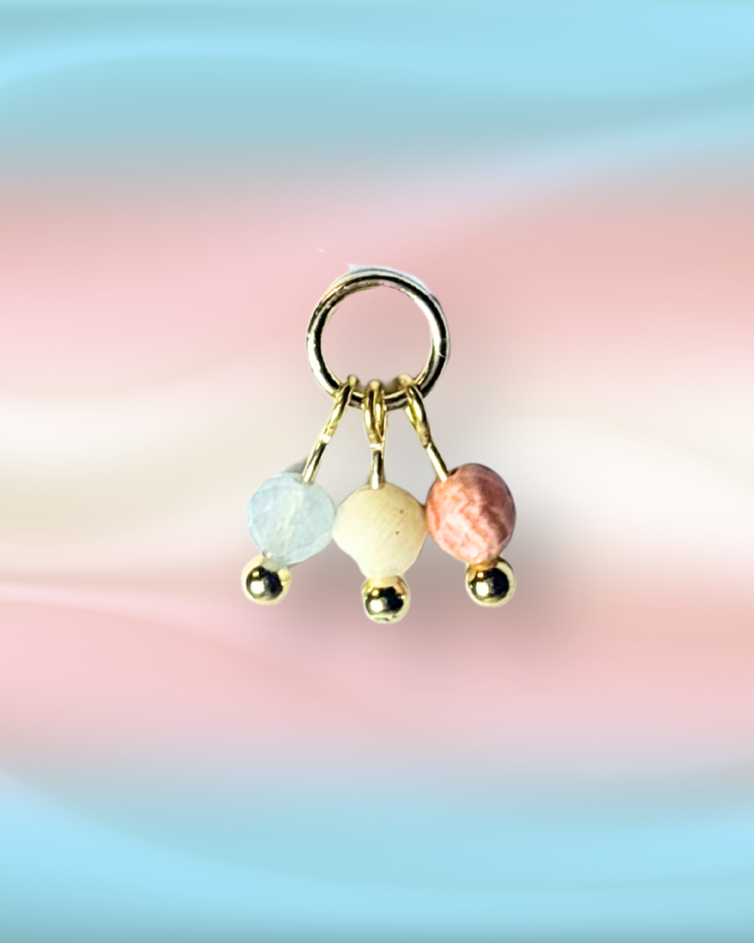 Transgender Pride Grape Charm