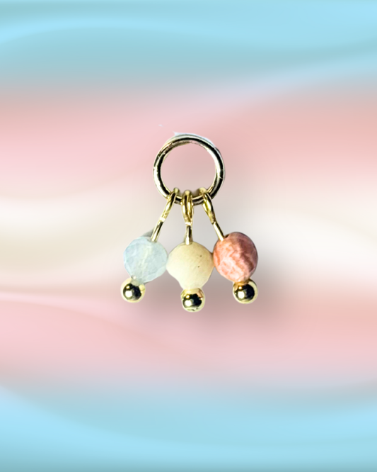 Icecream Grape Crystal Earring Charm