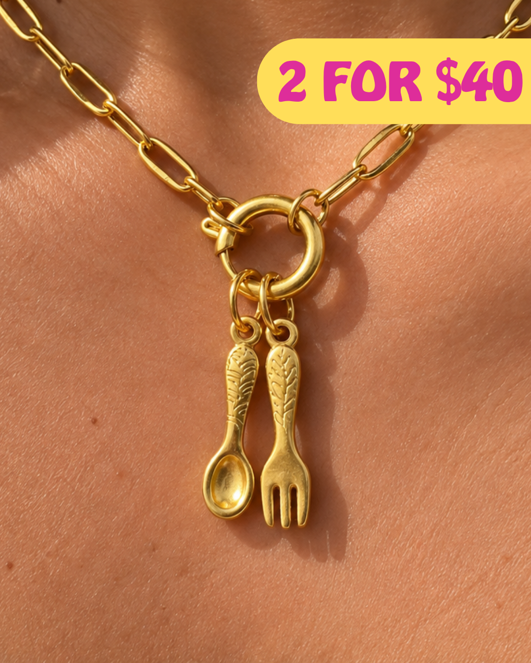 The Simple Gold Clasp Necklace