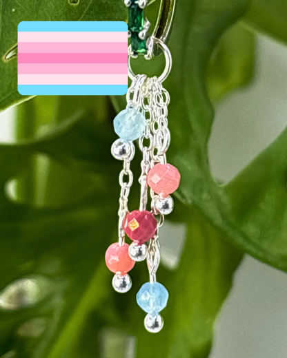 Transfemme Pride Lily of the Valley Charm