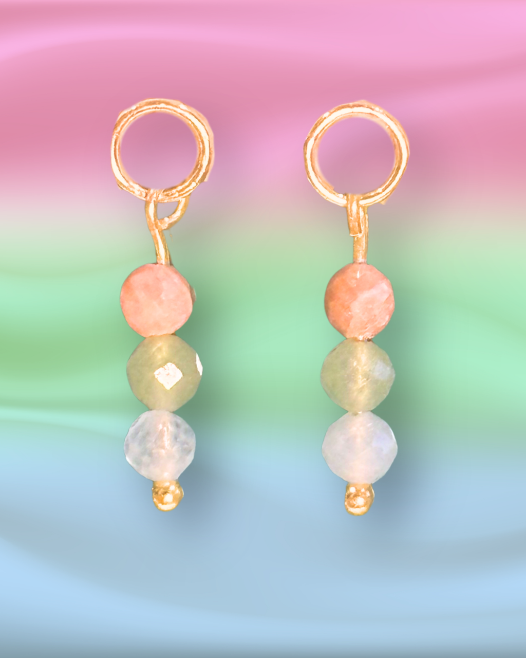 Polysexual Pride Earring Charm