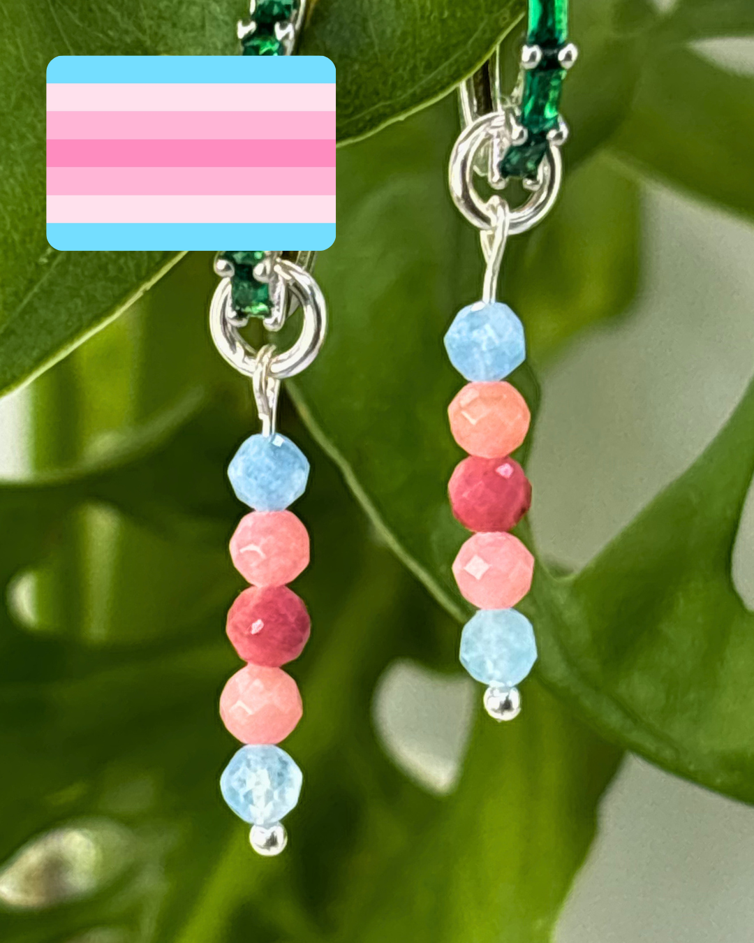 Transfemme Pride Earring Charm