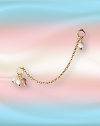 Transgender Pride Grape Chain Earring Charm