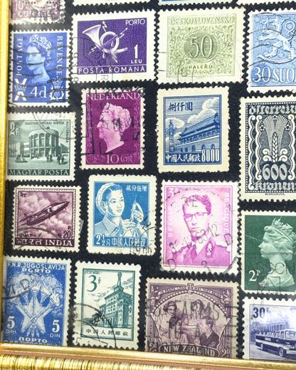 World of Stamps Gold Vintage Stamp Frame
