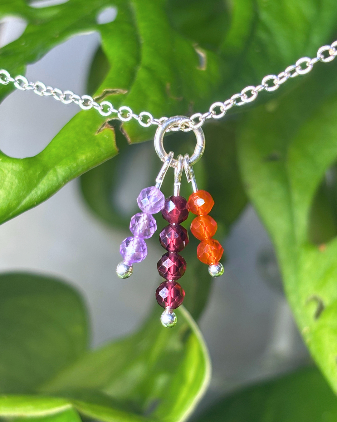 Aries Triple Sparkle Necklace Charm